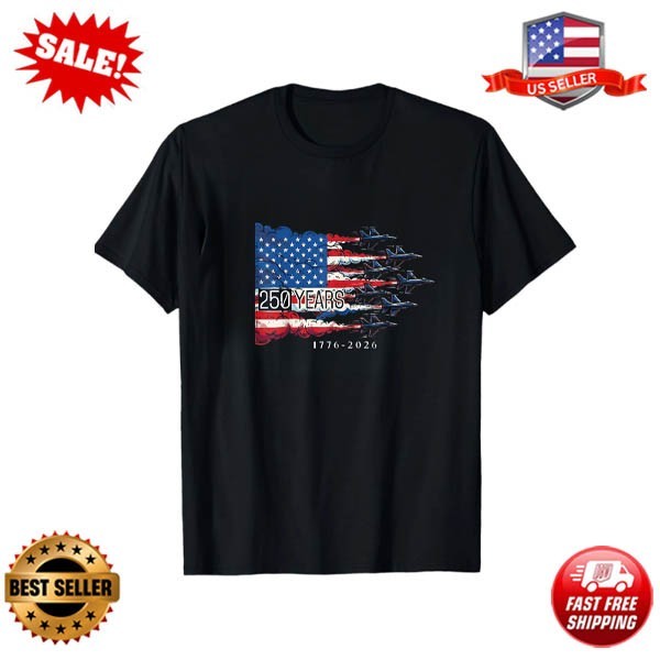 250th Anniversary USA Shirt 250 Years Flag Tee 4th of July T Shirts for Men