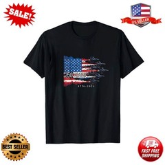 250th Anniversary USA Shirt 250 Years Flag Tee 4th of July T Shirts for Men
