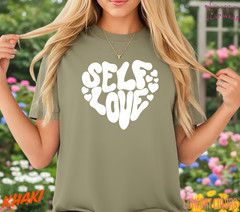 Unisex Self Love Retro Heart T shirt Men T shirt Women valanity Romantic