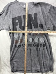 fun Band Most Nights Summer Tour T Shirt M Heather Grey Moon Phase Graphic Tee