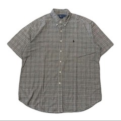 Ralph Lauren Blake XL Plaid Button-Down Shirt Used for 14Y+ Japan