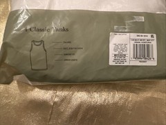 NWT Goodfellow Men’s 4 Pack Classic Ribbed Cotton Tanks White Size Small 34-36″