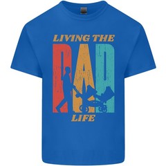 Fathers Day Living the Dad Life Twins Funny Mens Light Cotton T-Shirt
