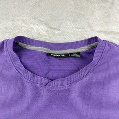 VTG Claiborne Men’s XXL Purple Ribbed Modal Blend Short Sleeve Crew Neck T-Shirt
