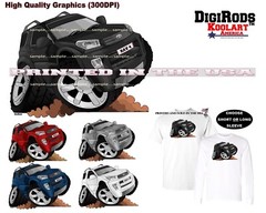 DigiRods Toyota RAV4 RAV 4 SUV 4×4 Model Koolart Cartoon Car T Shirt S-5X