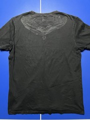 C.P. Company BIG LOGOMen’s Black T-Shirt Goggle Print Back Logo Spellout Graphic