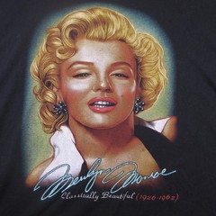 Vintage The Roxx Shirt Mens 2XL Black Marilyn Monroe Double Sided Tee 90s
