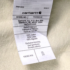 CARHARTT Heavyweight Shirt Mens 2XL XXL Beige Outdoor Long Sleeve Relaxed NWT
