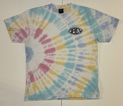 VTG Obey Worldwide Tie Dye Front Back AOP Y2K Tee T Shirt Men’s Small Political