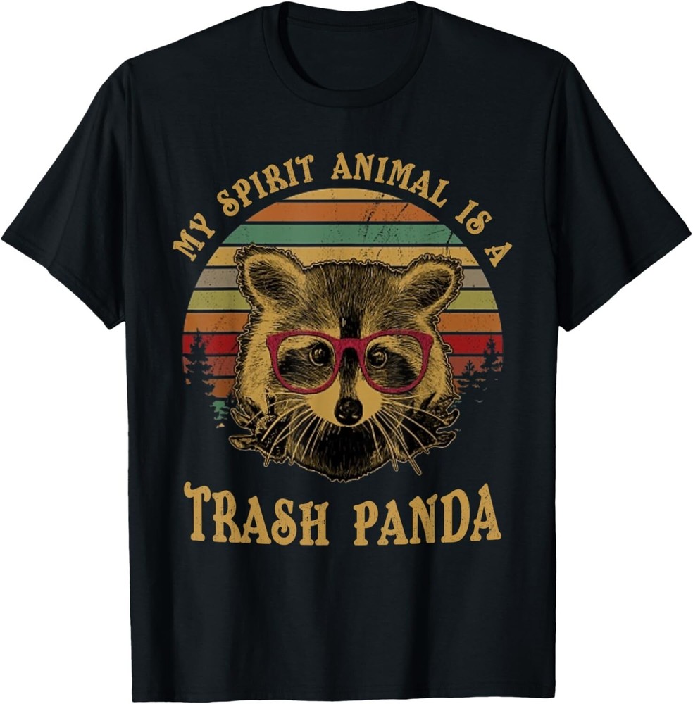 My Spirit Animal is a Trash Panda funny Racoon gift shirt