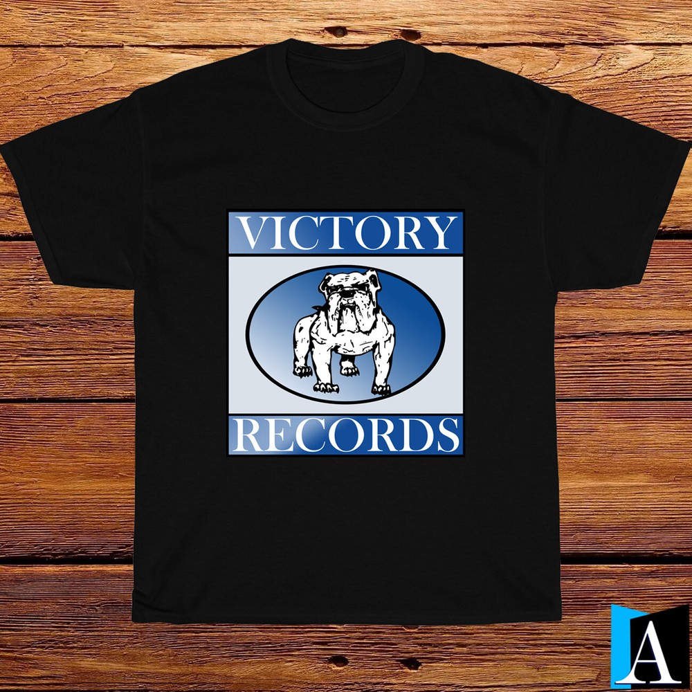New Shirt Victory Records Artists Label Logo Black/White/Grey/Navy T-Shirt S-3XL