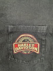 Harley-Davidson Shirt Mens 3XL Black Long Sleeve Skull Pirate Graphic Back Print