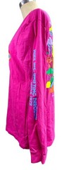 NWT Nike Pink Peace Psychedelic Smiley Face L / Sleeve T-Shirt DX1053-621 Size M