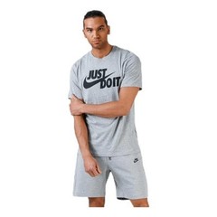 Nike Men’s Sportswear Tee Just Do It Swoosh Gray Heather Large AR5006-063