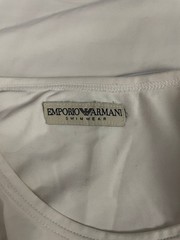 Emporio Armani Mens T-Shirt Size L White Polyamide Short Sleeve Crew Neck