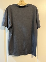 Reebok Shirt Medium Adult Grey Athletic Running Stretch Logo Modern Fit Mens M