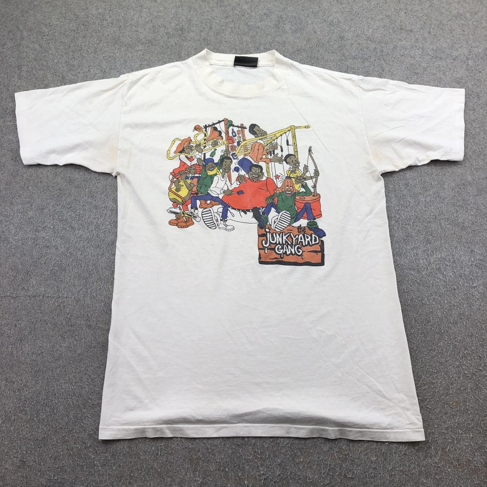 Vintage Fat Albert Junkyard Gang Shirt Mens Large Graphic Scene Not Herd 90s