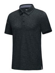 Men’s Short Sleeve Polo Golf Shirts 3-Button Moisture Wicking Athletic T-Shirts