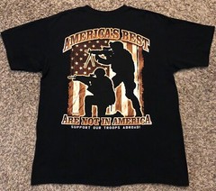 7.62 Design America’s Best Are Not In America 2010 Men’s Black T-Shirt Size XL