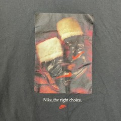Nike Shirt Mens Medium Black The Right Choice Santa Claus Boots Long Sleeve