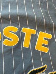 Lacoste Live men’s big logo long sleeve shirt SZ L Blue White
