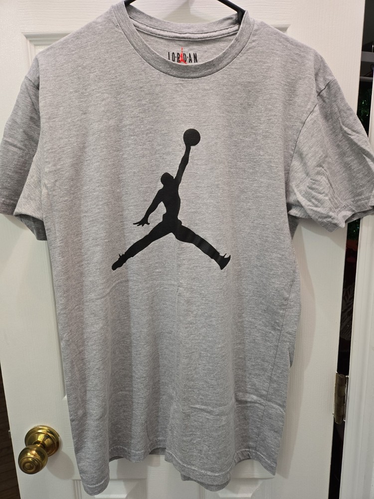 Jordan Jumpman T-Shirt Charcoal Grey Large Short Sleeve Graphic Tee