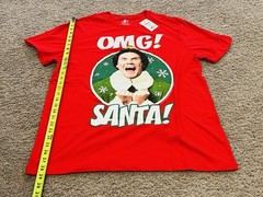 Buddy the Elf OMG Santa Red T Shirt Mens XL NWT