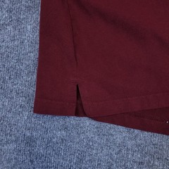 Foundry Henley T Shirt Mens 2XLT Burgandy Heavyweight 3 Button Cotton Round Neck
