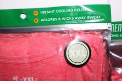 5 Men’s Athleticool Performance T-Shirt Base Layer XXL Long Sleeve Crew Neck