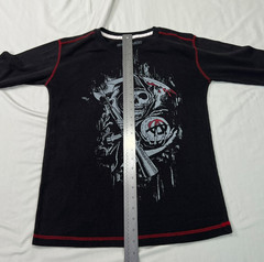 Sons Of Anarchy Shirt Mens Large Black Thermal Long Sleeve Biker TV Television