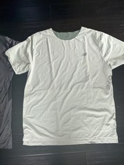 2 New Balance Race Day T-Shirts In Grey/Black And Green Size Large