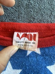 Vintage American Flag Cotton Longsleeve Tee L 70s