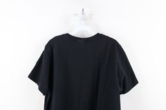 Vintage 90s Lands End Mens Large Faded Blank Short Sleeve T-Shirt Black Cotton