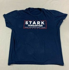 Game of Thrones T Shirt Mens Xtra Large XL Stark Targaryen Logo Dark Slate Blue