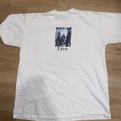 Vintage LIVE Lightning Crashes Album Song T-shirt 1995 BROKUM XL Rock Band Music
