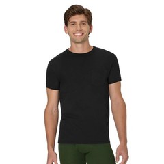 Hanes 6-Pack Pocket Tee Men’s T-Shirt Soft and Breathable Black/Grey
