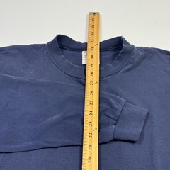 Vintage Pluma Shirt Mens 2XL Blue Crewneck Heavyweight Long Sleeve Made USA Tee