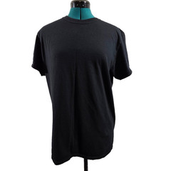 Gildan Adult Softstyle Cotton Crew Neck Plain Black T-Shirt – Medium (38-40)