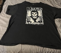 Misfits I Want Your Skulls Official Merchandise T-Shirt 2XL Uni Heavy Cotton