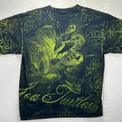 Y2K AOP Sea Turtles Graphic t-shirt with full front and back design