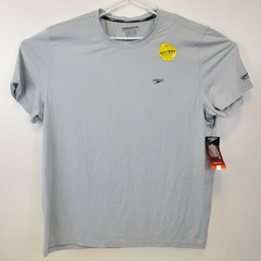 SPEEDO MEN’S SHORT SLEEVE SWIM UPF PROTECTION SHIRT(DOLPHIN GRAY SMALL)NWT