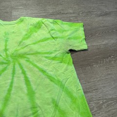 Predator Shirt Mens Large Green Cotton Graphic Tee Tie Dye Movie Sci-Fi Retro