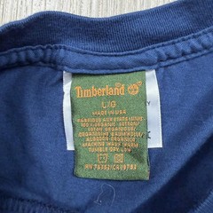 Timberland Shirt Mens Large Blue Stand For Something Graphic Tee Made In USA