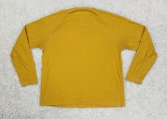 Vintage 2000s Nike ACG Waffle Thermal Shirt Mens L Mustard Yellow Gorpcore