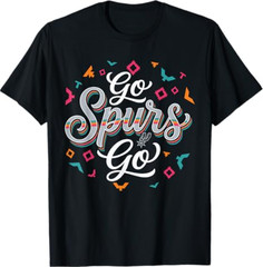 Go Spurs Go Basketball Season Game Day Basketball Fan T-Shirt