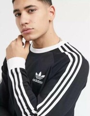 NEW MEN’S ADIDAS ORIGINALS CALIFORNIA TREFOIL LONG SLEEVE SHIRT~ SMALL ~ IA4877