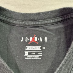 Jordan Jumpman Shirt Mens 2XL XXL Black White Box Logo Flight Retro Crew Tee