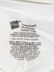 Hanes ComfortSoft Mens White T-Shirts 3XL 2-Pack Pre-Owned 100% Cotton