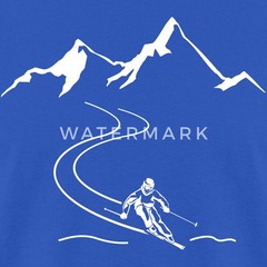 Skiing Mountains | Winter Sports | Ski Enthusiast Men’s T-Shirt