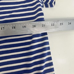 J.Crew Shirt Mens XL Blue White Stripe Slim Pocket Crewneck Tee Casual Top